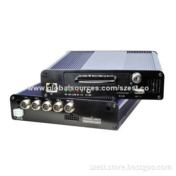 4-channel 3G Mobile DVR with Live Video, GPS Tracking, Track Playback